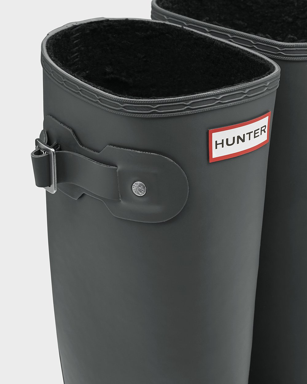 Womens Tall Rain Boots - Hunter Original Insulated (30QFWANXR) - Deep Green